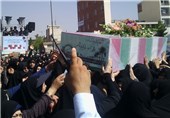 پیکر مطهر شهید گمنام در کرمانشاه تشییع و تدفین شد
