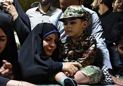 وداع با پیکر مطهر شهید مدافع حرم، محمود نریمانی