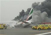 هواپیمای اماراتی هنگام فرود دچار سانحه شد + فیلم و عکس