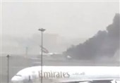 Emirates Plane in Flames on Runway after Crash Landing