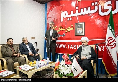 آیین افتتاح دفتر نمایندگی مستقل خبرگزاری تسنیم در کاشان