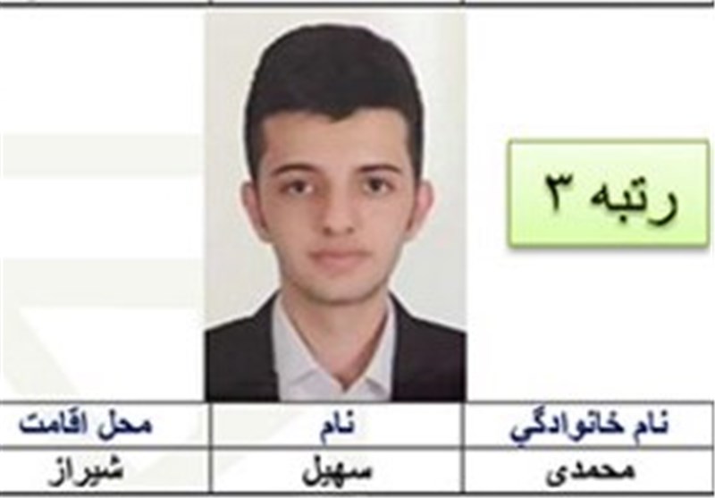 یک رتبه تک رقمی سهم دانش‌آموزان استان فارس در کنکور سراسری 95