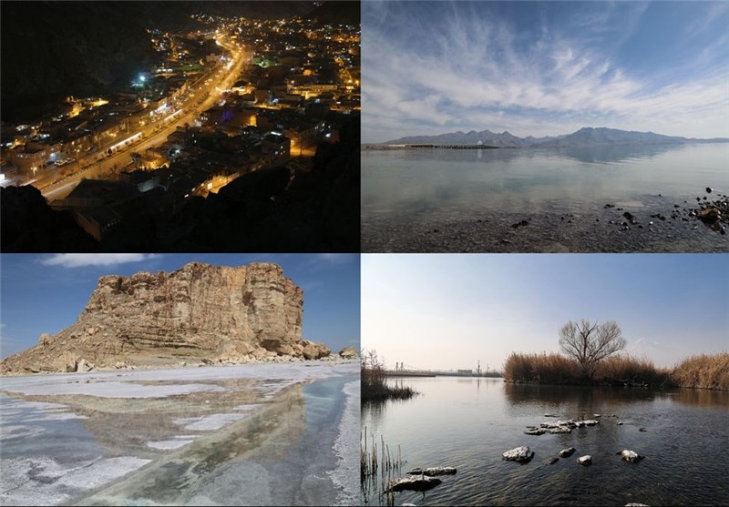جامه سرخ بر تن دریاچه ارومیه/ تماشای هشت بهشت و هفت آسمان ایران در اقلیم آذربایجان+ عکس