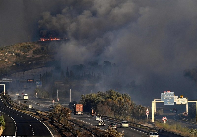 Challenging Day for Firefighters Battling Huge Blaze in France