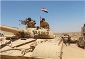 استقرار تجهیزات نظامی ارتش و پلیس فدرال عراق در شهر الرطبه