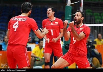 Iran Volleyball Team Beats Egypt, Marches into Olympic Games Quarters