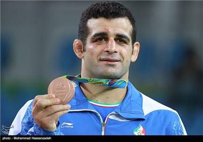 کسب مدال برنز قاسم رضایی در مسابقات کشتی فرنگی - المپیک ریو 2016