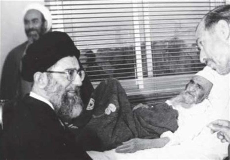 عکس دیده نشده از رهبر انقلاب در کنار آیت الله مرعشی نجفی