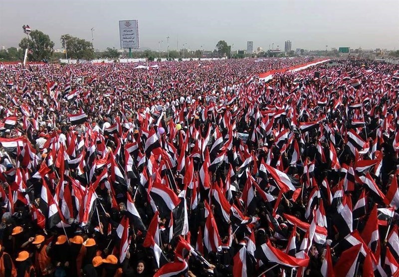 تجمع میلیونی یمنی‌ها در صنعاء + تصاویر