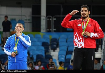 کسب مدال نقره کمیل قاسمی در مسابقات کشتی آزاد - المپیک ریو 2016