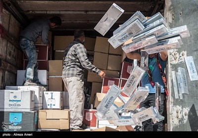 Substantial Quantity of Contraband Cigarettes Destroyed in Southern Iran