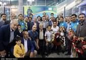 استقبال تاج از فغانی و تیم داوری ایرانی پس از بازگشت از المپیک+ تصاویر