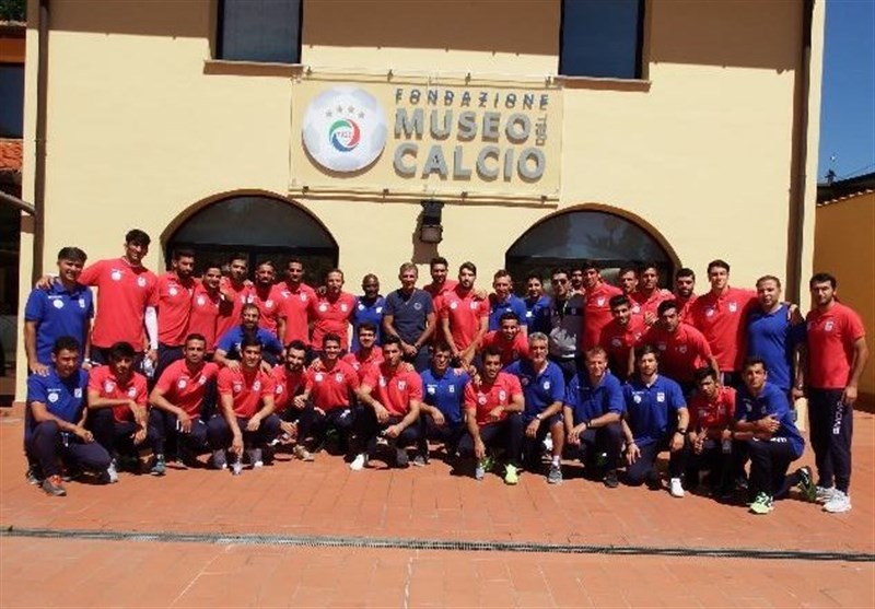 بازدید کی‌روش و شاگردانش از موزه تاریخ فوتبال ایتالیا به روایت تصویر