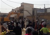 انفجار گاز شهری در اهواز و تخریب کامل چند منزل مسکونی + تصاویر
