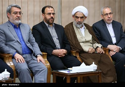 Iran's President, Cabinet Members Meet Ayatollah Khamenei