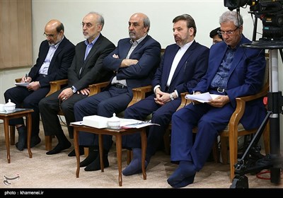 Iran's President, Cabinet Members Meet Ayatollah Khamenei