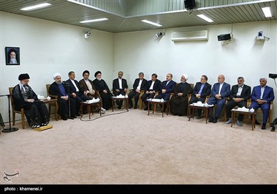 Iran's President, Cabinet Members Meet Ayatollah Khamenei