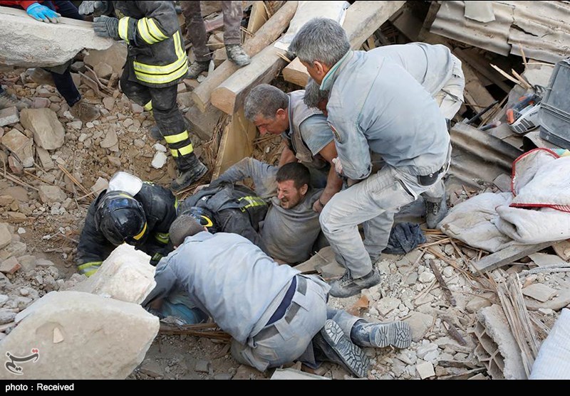 تلفات زلزله ایتالیا به بیش از 247 نفر رسید