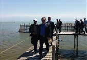 وزیر کشور از سایت پرورش ماهیان خاویاری دریای خزر بازدید کرد