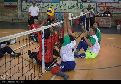 مسابقات والیبال نشسته جانبازان و معلولین شیراز