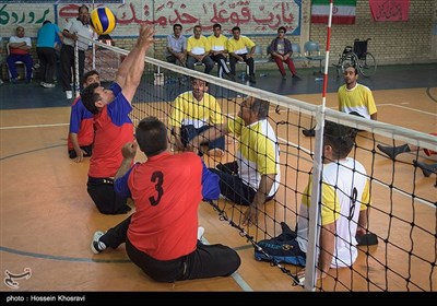مسابقات والیبال نشسته جانبازان و معلولین شیراز