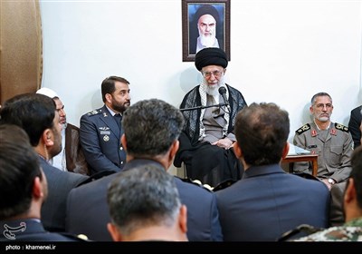 Iranian Air Defense Commanders Meet Leader in Tehran