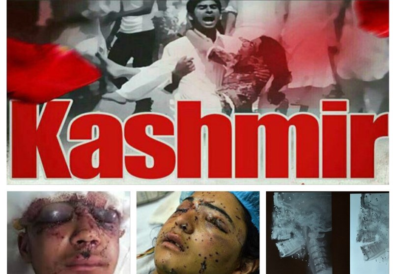 ساچمه‌های نظامیان هندی و چشم‌های کودکان مسلمان در کشمیر + فیلم