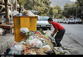 عدم جمع آوری زباله های شهر مریوان