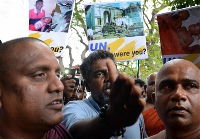 Protesters Descend on UN as Ban Ki-Moon Visits Sri Lanka