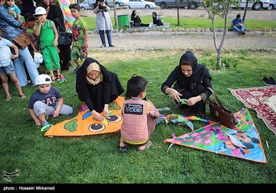 جشنواره بادبادک ها به مناسبت روز قزوین‎