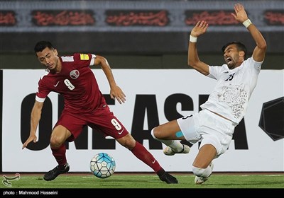 دیدار تیم‌های فوتبال ایران و قطر (1)