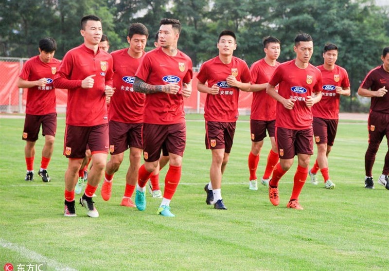 تمرینات آماده‌سازی تیم ملی چین به روایت تصویر