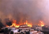آتش‌‌سوزی گسترده در سواحل اسپانیا + فیلم