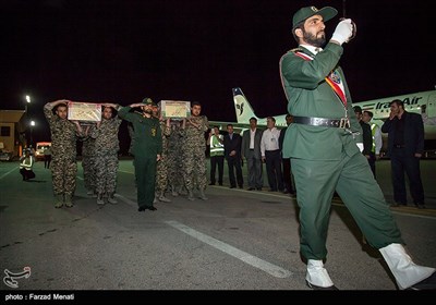 ورود دو تن از شهدای مدافع حرم به کرمانشاه