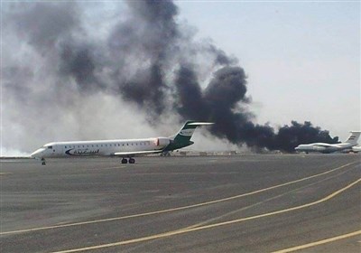  ائتلاف سعودی فرودگاه بین المللی صنعاء را بمباران کرد 