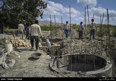 مشکل آب روستای گاه گل توسط جهادگران درحال برطرف شدن است