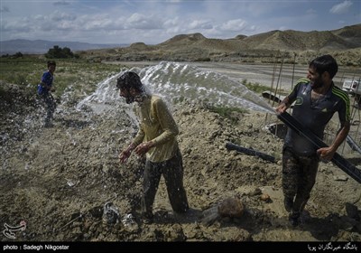 مشکل آب روستای گاه گل توسط جهادگران درحال برطرف شدن است