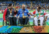 اهدای مدال برنز پرتاب وزنه به اسدالله عظیمی- پارالمپیک ریو 2016