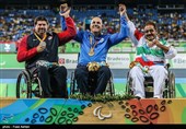 اهدای مدال برنز پرتاب وزنه به اسدالله عظیمی- پارالمپیک ریو 2016