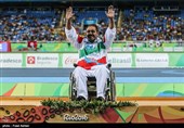 اهدای مدال برنز پرتاب وزنه به اسدالله عظیمی- پارالمپیک ریو 2016