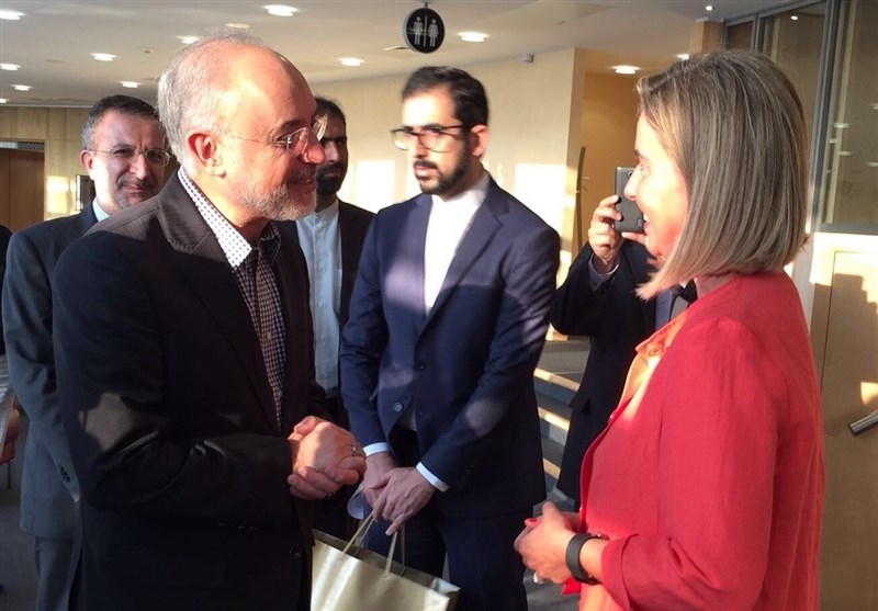 Iran&apos;s Salehi, EU&apos;s Mogherini Discuss Nuclear Deal Implementation