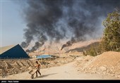بوشهر|آتش‌سوزی ‌پارس جنوبی در انبار نگهداری ضایعات شرکت بتا رخ داده است