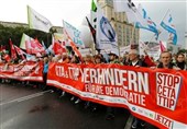 Protesters Rally across Germany against Mega Trade Deal