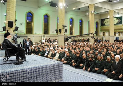 IRGC Commanders, Officers Meet Leader Ayatollah Khamenei