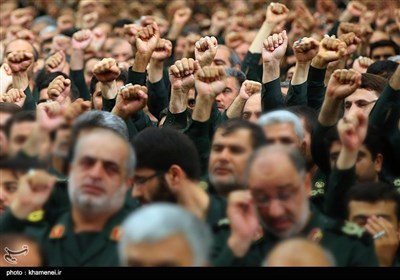 IRGC Commanders, Officers Meet Leader Ayatollah Khamenei