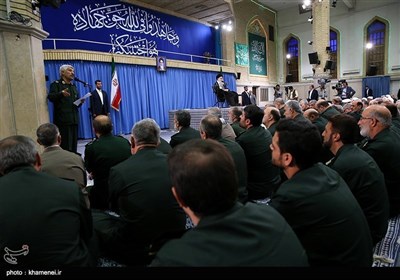 سپاہ پاسداران کے کمانڈروں کی امام خامنہ ای سے ملاقات