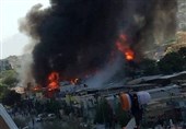 ادامه سریال آتش‌سوزی‌ها در کابل/ 8 تا 10 میلیون دلار خسارت به تاجران در سرای نفت‌فروشان