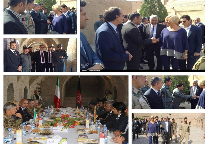 سفر وزیر دفاع ایتالیا به هرات برای نخستین بار در یک دهه گذشته + عکس