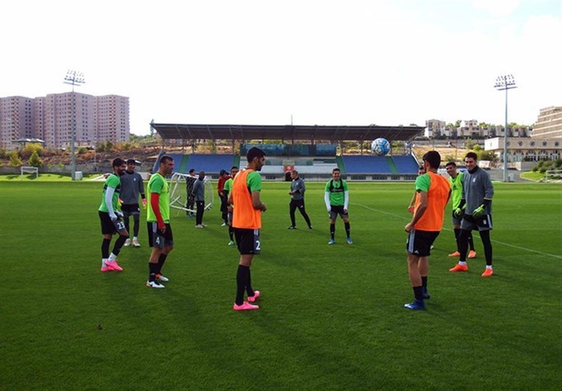 تیم ملی یک جلسه در ازبکستان تمرین می‌کند
