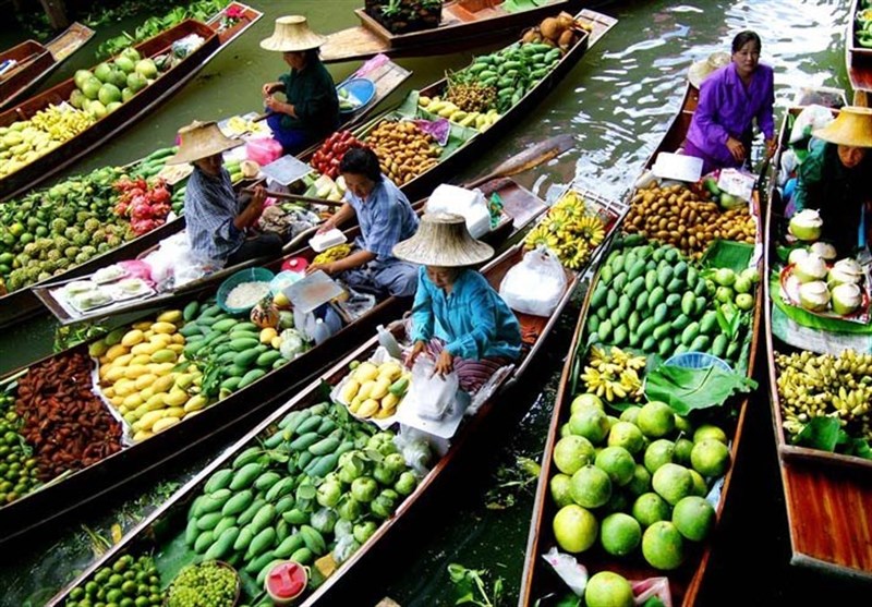 عکس/ بازارهای فروش میوه های محلی تایلند